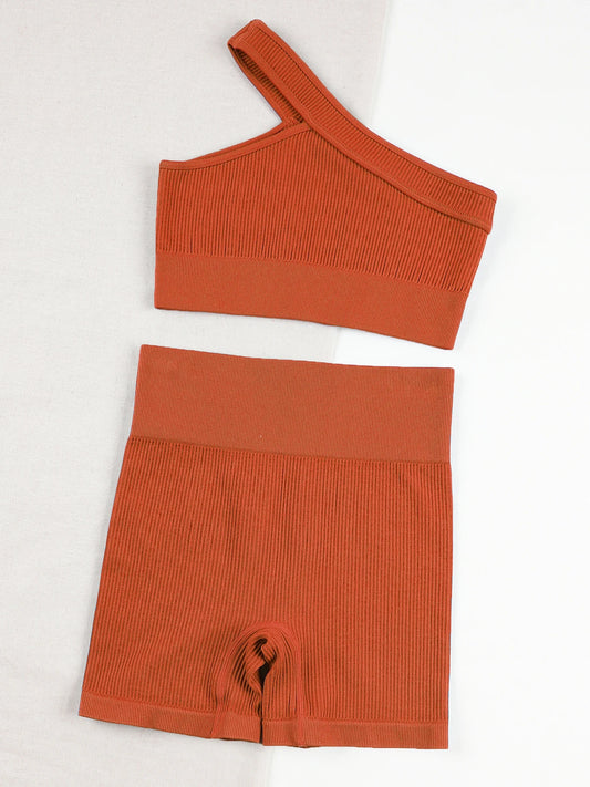 CHRLEISURE Seamless Ribbed Yoga Set