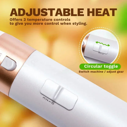 5-in-1 Hair Dryer Brush Set – Hot Comb, Curling Iron & Hair Straightener for Professional Styling