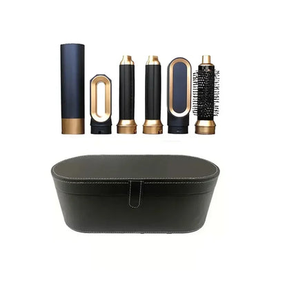 5-in-1 Hair Dryer Brush Set – Hot Comb, Curling Iron & Hair Straightener for Professional Styling