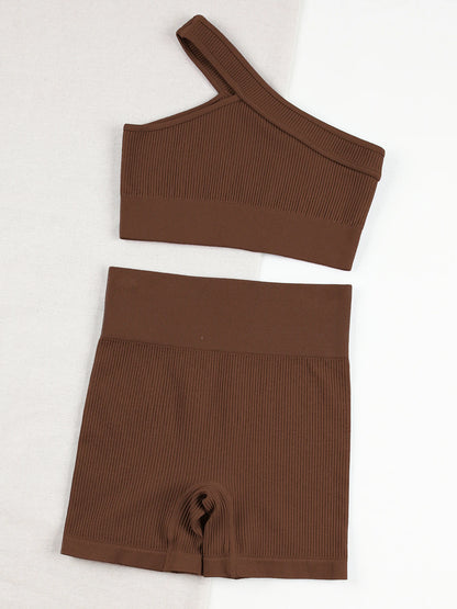 CHRLEISURE Seamless Ribbed Yoga Set