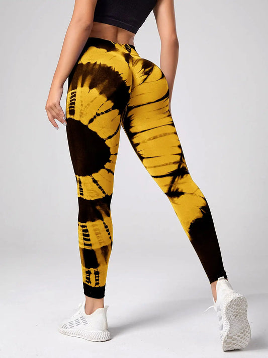 Women's Tie-Dye Scrunch Butt Leggings