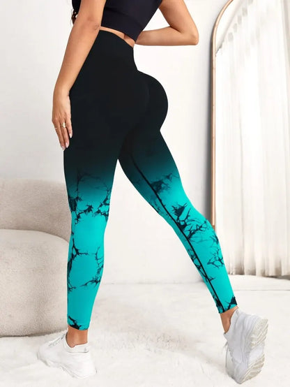 Women's Push-Up Tie-Dye Yoga Leggings