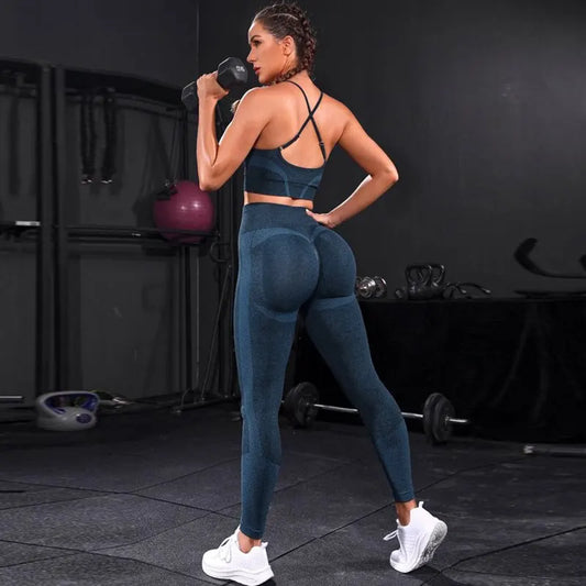 2-Piece Seamless Yoga Tracksuit Set
