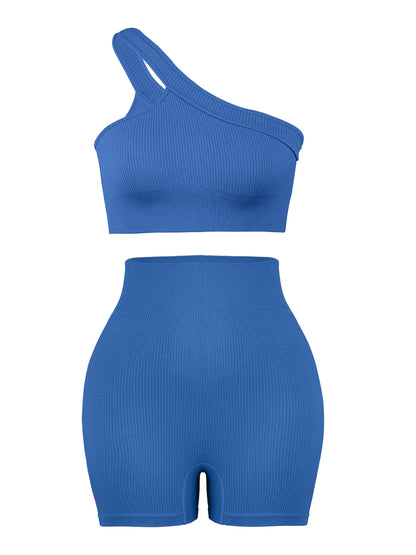 CHRLEISURE Seamless Ribbed Yoga Set