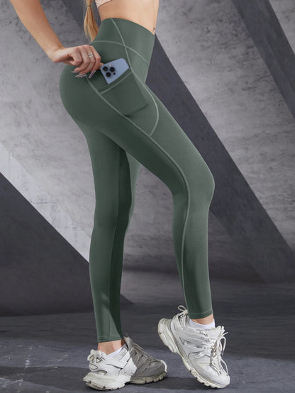 New High Waist Women's Leggings with Pockets